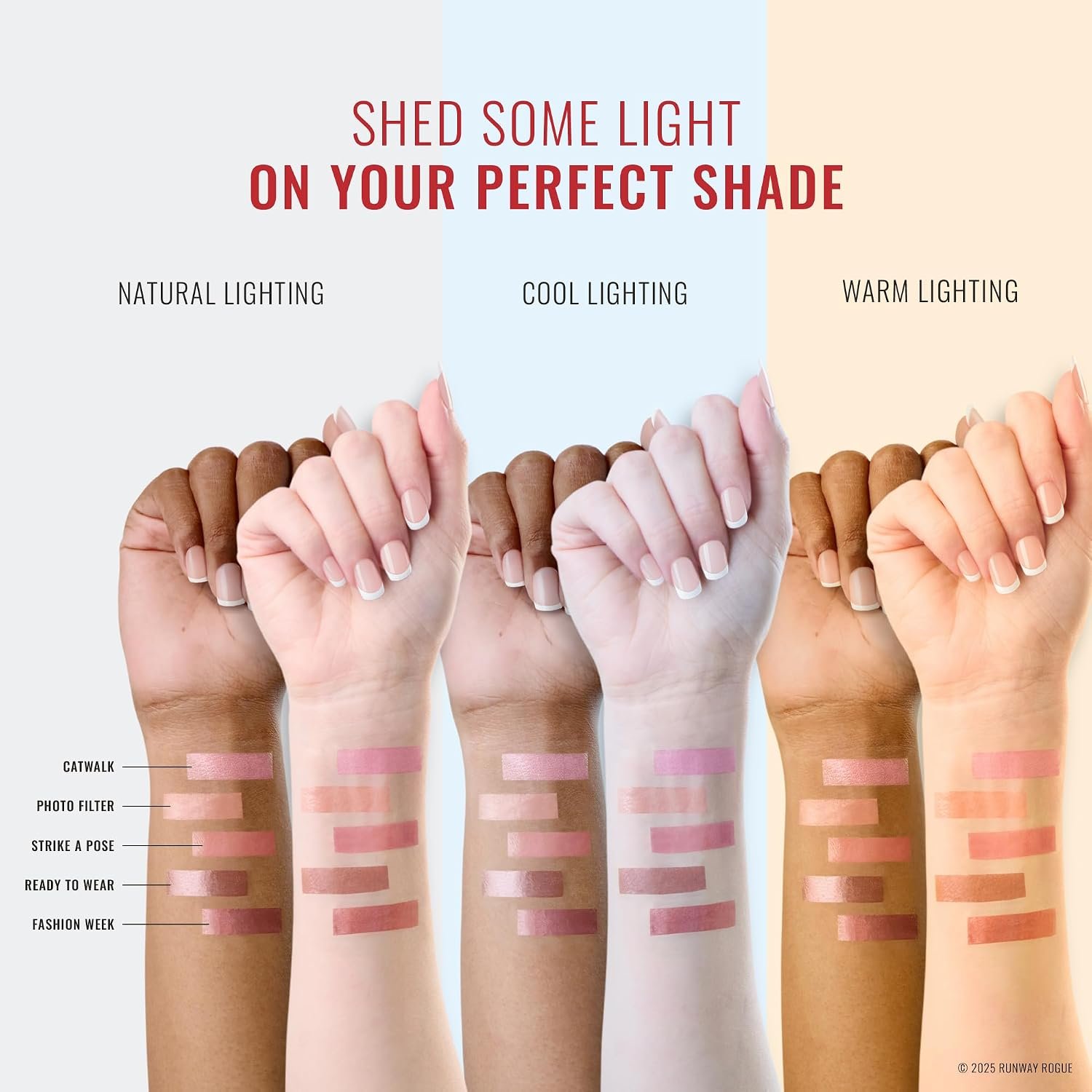 Runway Rogue Hydrating Shimmer Lip Gloss Kit, 3 High-Pigment Shades | LuxGloss Kit, vegan, cruelty-free, ‘Strike a Pose’ and ‘Fashion Week’ Lip Gloss, ‘Work It Babe’ Matte Lip Liner Pencil - Image 5