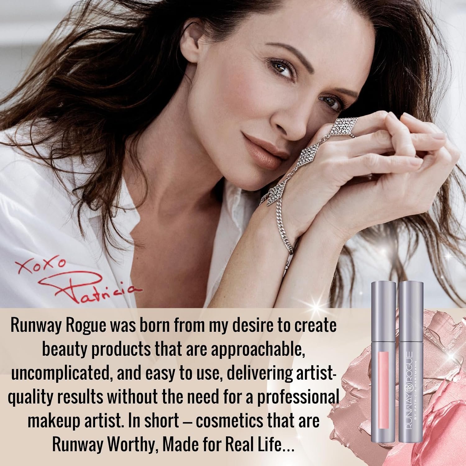 Runway Rogue Hydrating Shimmer Lip Gloss Kit, 3 High-Pigment Shades | LuxGloss Kit, vegan, cruelty-free, ‘Strike a Pose’ and ‘Fashion Week’ Lip Gloss, ‘Work It Babe’ Matte Lip Liner Pencil - Image 8