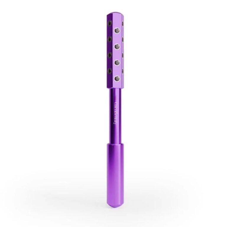 COCOBEAUTY Tourmaline Face Roller – Facial Massage Roller Tool for Lymphatic Drainage – Beauty Roller for Face – Facial Roller for Women Face – Beauty Sculptor Wand for Radiant Skin