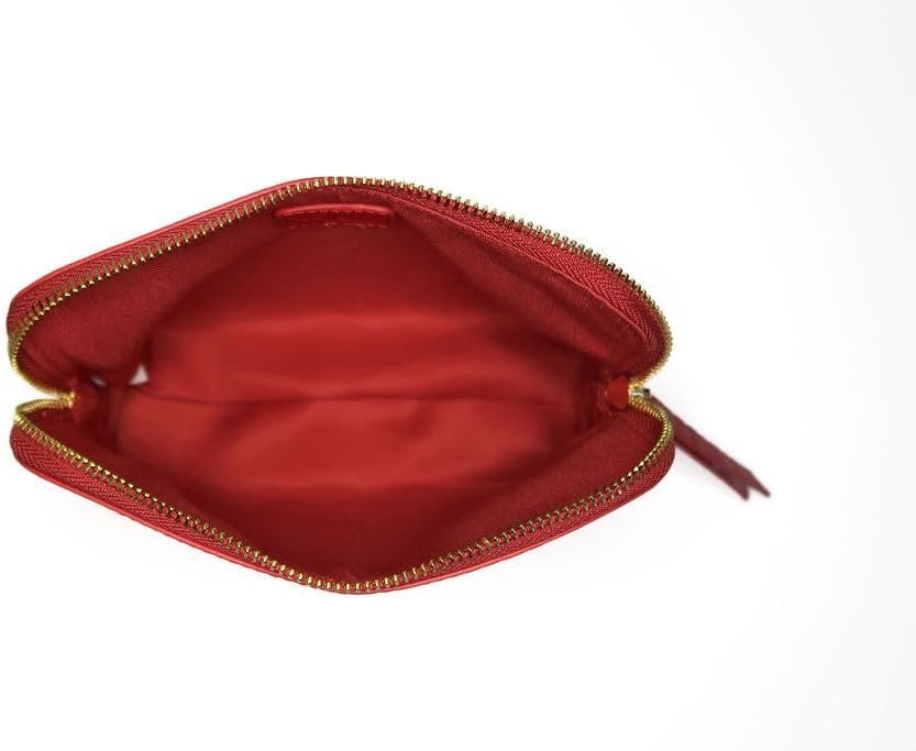 Crocodile Cosmetic Bag Collection, Luxury Vegan Leather Makeup Bag Organizer, Crocodile Embossed Beauty Bag for Travel, Skincare & Makeup Storage (Crimson Reve) - Image 4