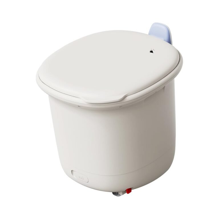 11.5-inch Foot Spa with Four Detachable Electric Massage Turntables, Featuring Circular Water Column Surfing Technology, Built-in Timer, and Intelligent Water Temperature Control