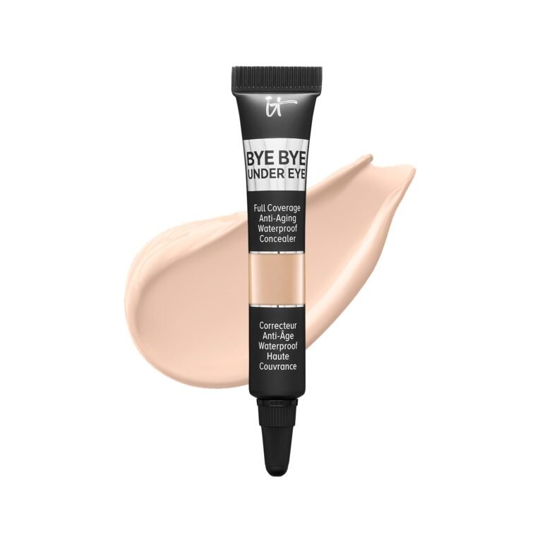 IT Cosmetics Mini Bye Bye Under Eye Anti-Aging Full Coverage Concealer | Water-resistant Eye + Face Concealer for Dark Circles, Reduce Fine Lines, Hydrating Natural Finish, For All Skin Types