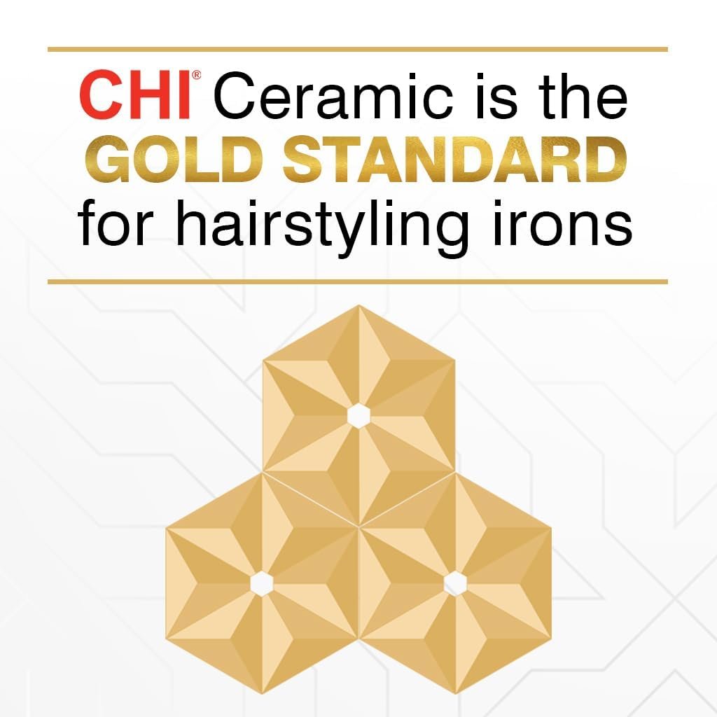 CHI Original 1" Ceramic Hair Straightener Flat Iron for Styling, Advanced Ceramic Technology for Frizz-Free Smooth Shine, Floating Plates for Easy Glide, Analog On/Off Switch, Salon-Quality Results - Image 6