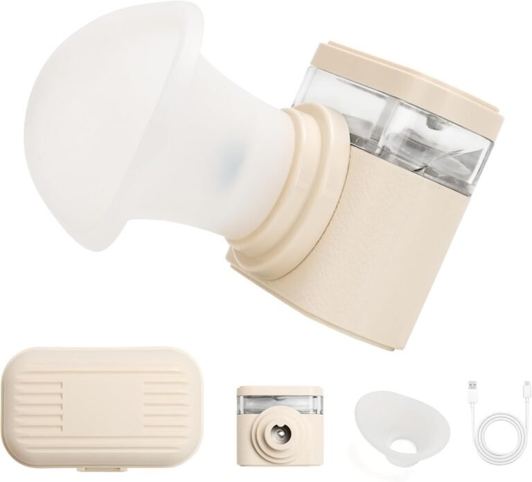 Portable Heated Eye Steamer for Dry Eyes - 3 Heat Settings, Warm Moist Heat Therapy to Restore Natural Tears, Dry Eye Relief Sprayer (Beige)