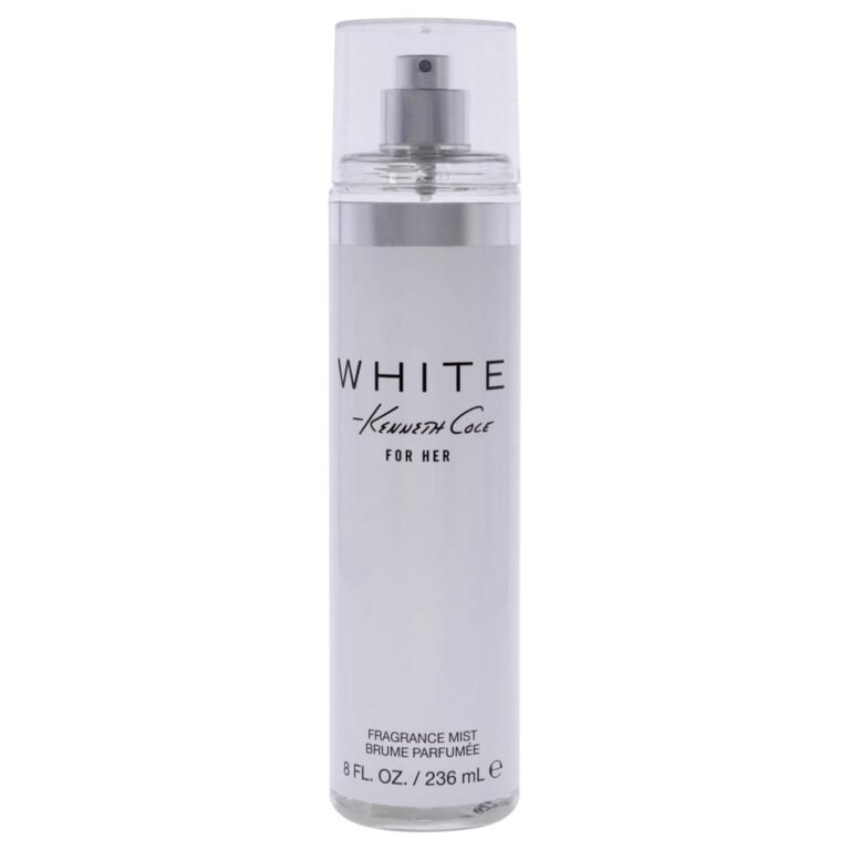 Kenneth Cole White for Her Body Mist for Women, 8 Fl oz | Notes of Mandarin, Vanilla, Musk, and Orchid, Fruity, Fresh, Feminine Scent, Long-Lasting, Everyday Wear Fragrance