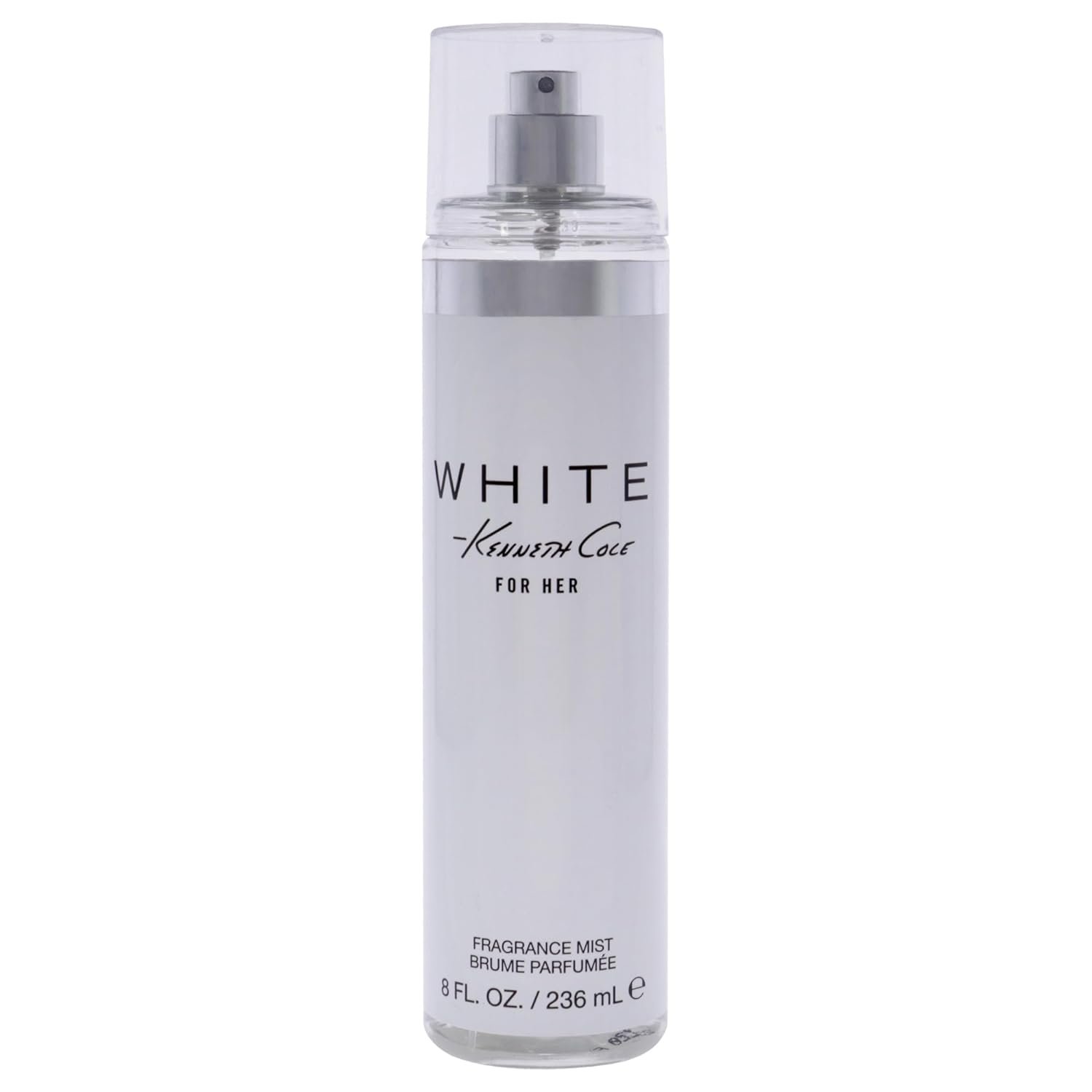 Kenneth Cole White for Her Body Mist for Women, 8 Fl oz | Notes of Mandarin, Vanilla, Musk, and Orchid, Fruity, Fresh, Feminine Scent, Long-Lasting, Everyday Wear Fragrance