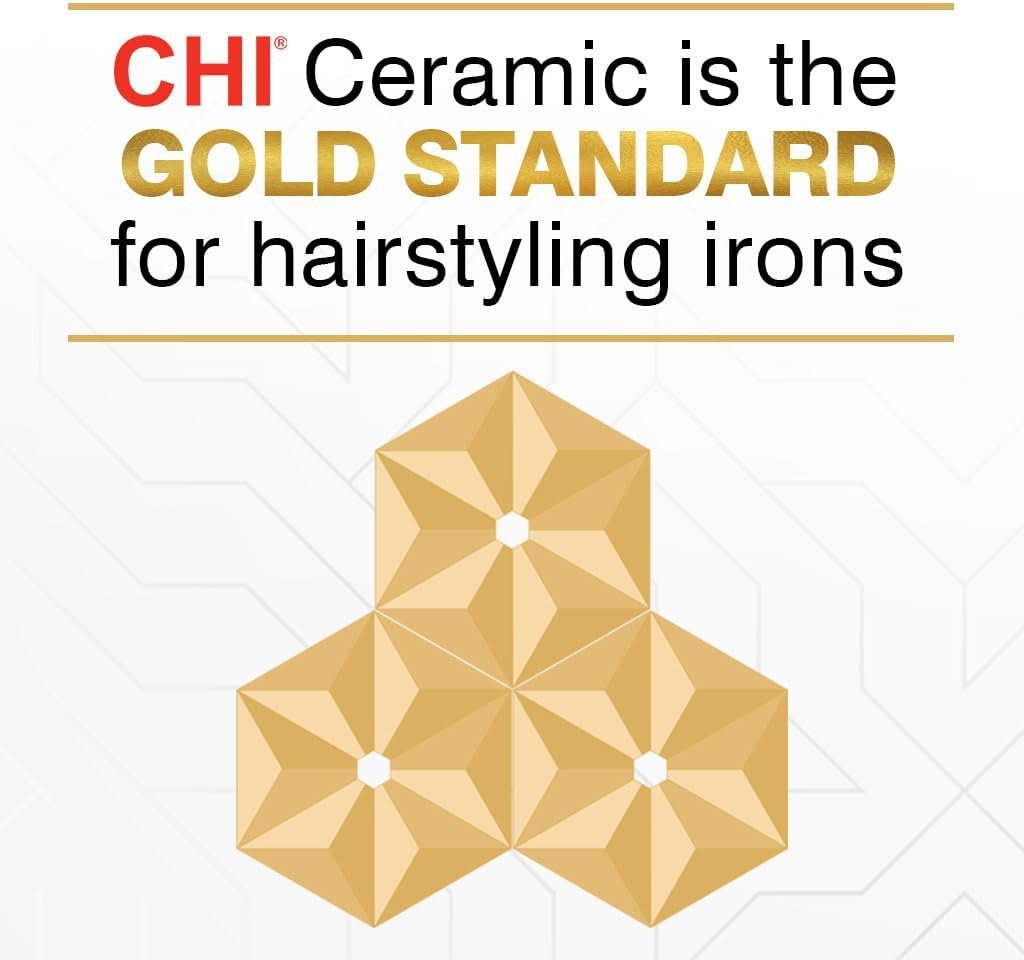 CHI Tourmaline Ceramic Curling Iron, Adjustable Temperature, Professional Tourmaline Hair Curler with Auto Shut-Off for Smooth, Frizz-Free Curls & Waves, 1″ Barrel - Image 6