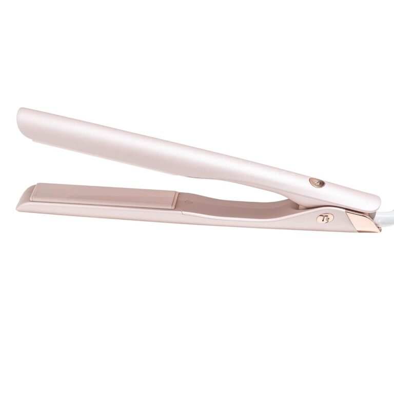 T3 SinglePass Smooth X Flat Iron, Professional Hair Straightener for Women with Extra-Long Korean Ceramic Plates & 9 Heat Settings for Straightening, Curling & Waving Fine to Thick Hair