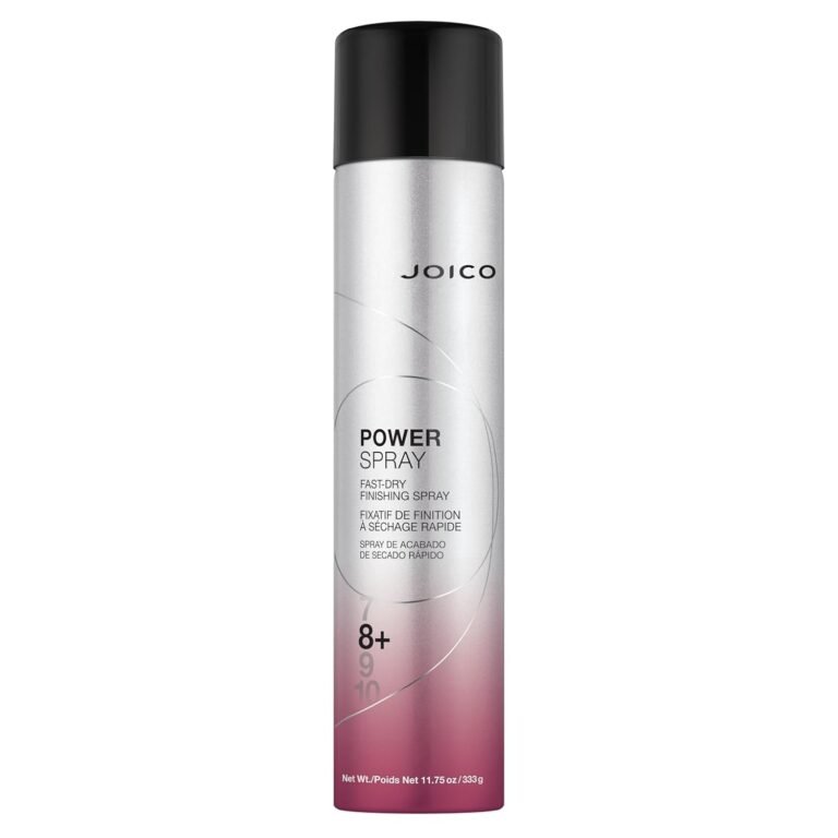 Joico Power Spray Fast-Dry Finishing Spray | For Most Hair Types | Protect Against Heat & Humidity | Protect Against Pollution & Harmful UV | Paraben & Sulfate Free | 72 Hour Hold