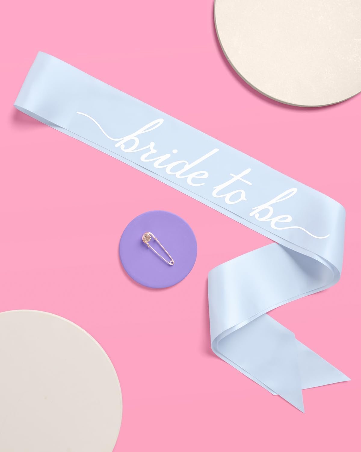 xo, Fetti Bride to Be Sash | Bachelorette Something Blue, Bridal Gift | Shower Accessory, Bach Party Decorations, Bridesmaid, Engagement Party Supplies - Image 2