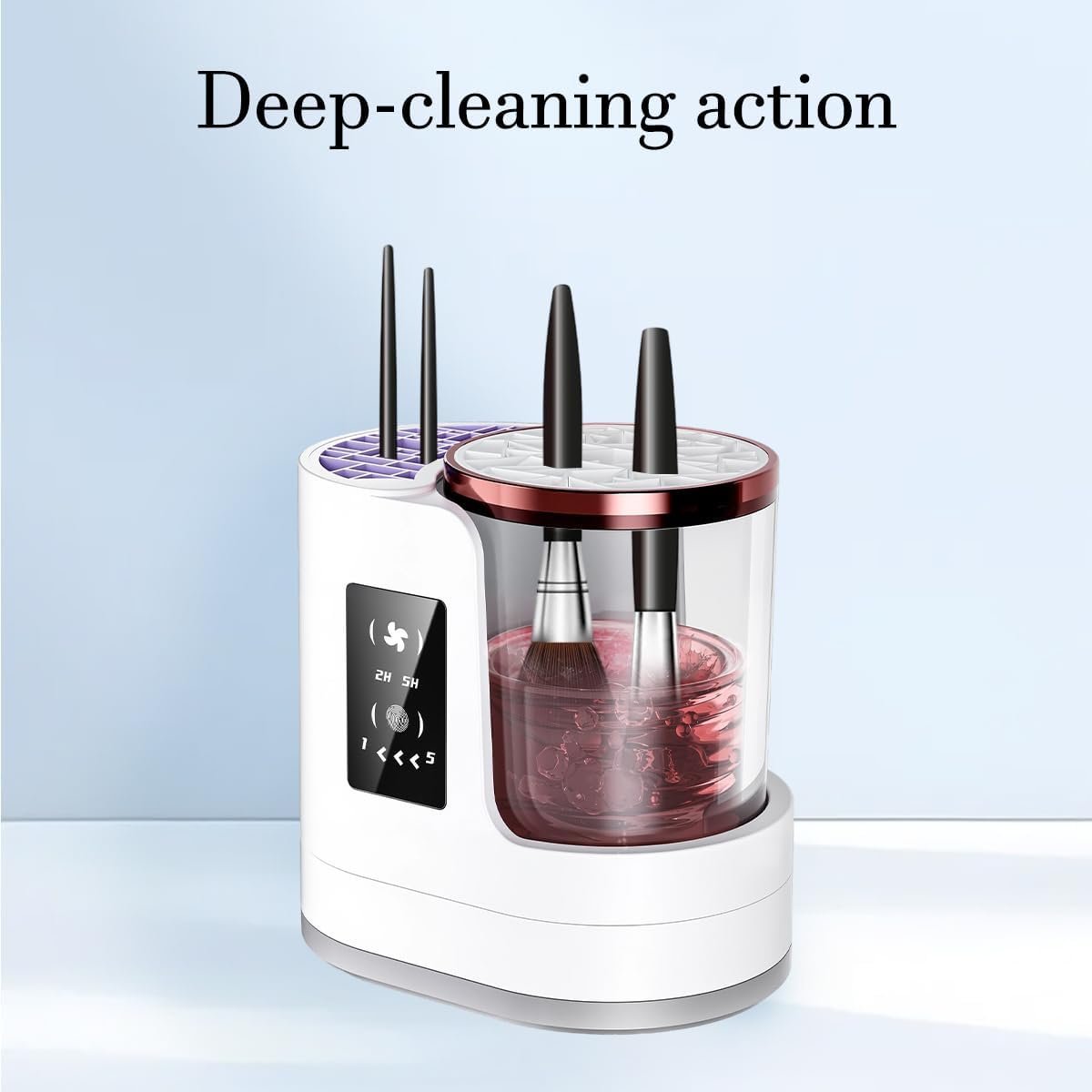 3 IN 1 Electric Makeup Brush Cleaner &Washer Portable USB Deep Cleaning Dryer Machine Automatic Cosmetic Brush Beauty Tool Gift for Women - Image 2