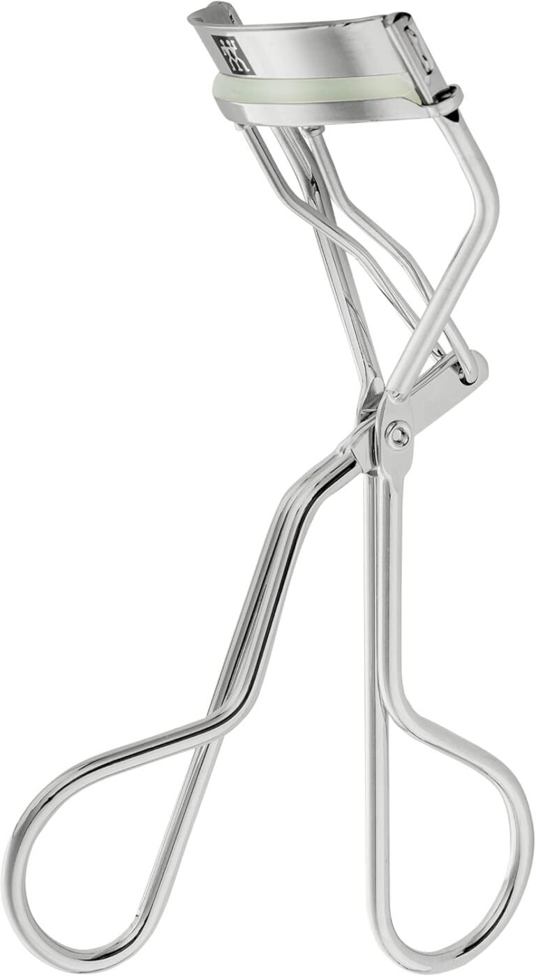 ZWILLING Eyelash Curler (for All Eye Shapes, Rounded Silicone Pads Prevent Eyelash Breakage, Includes 3 Replacement Pads), Premium, Silver