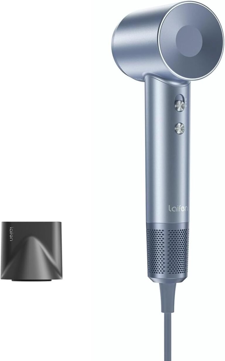 Laifen Swift Professional High-Speed Hair Dryer, 200M Negative Ions, Silver | Radiant Shine & Frizz Control, Smart Temperature Control, Salon-Like, Low Noise, Perfect for Sleek Styling & Daily Use