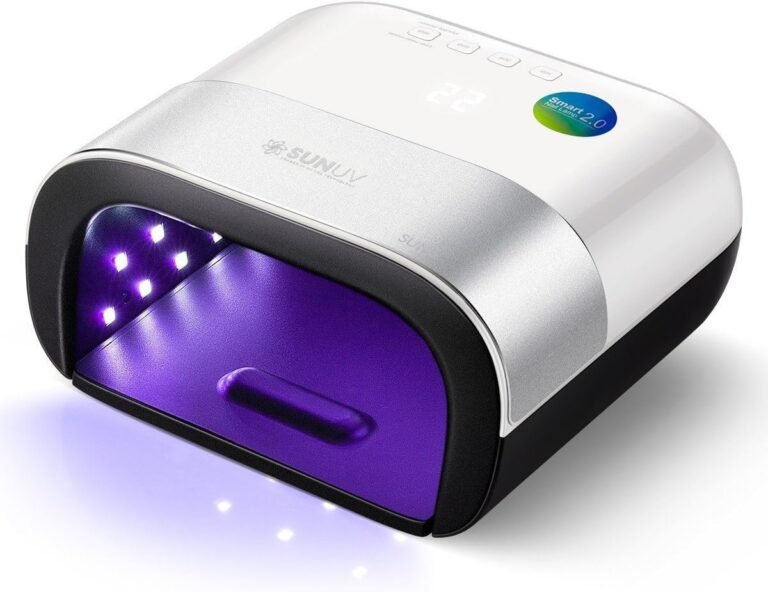 SUNUV UV Light for Gel Nails, Professional UV LED Gel Lamp SUN3 | 4 Timers & Smart Sensor, 39 LEDs, Deep-Curing Lamp for All Gel Polishes, Overheating Protection, Remove Base, Salon Grade