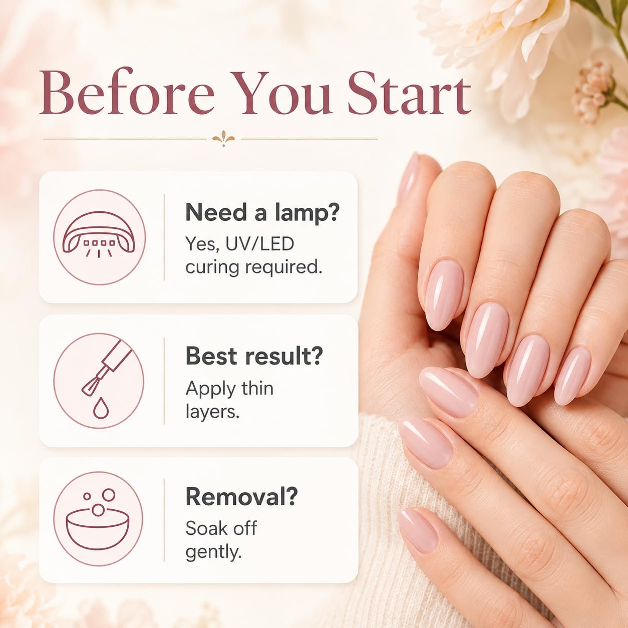 Beetles Gel Nail Polish Set, 40 PCS 36 Colors Verse of Flower Garden Kit - Image 6