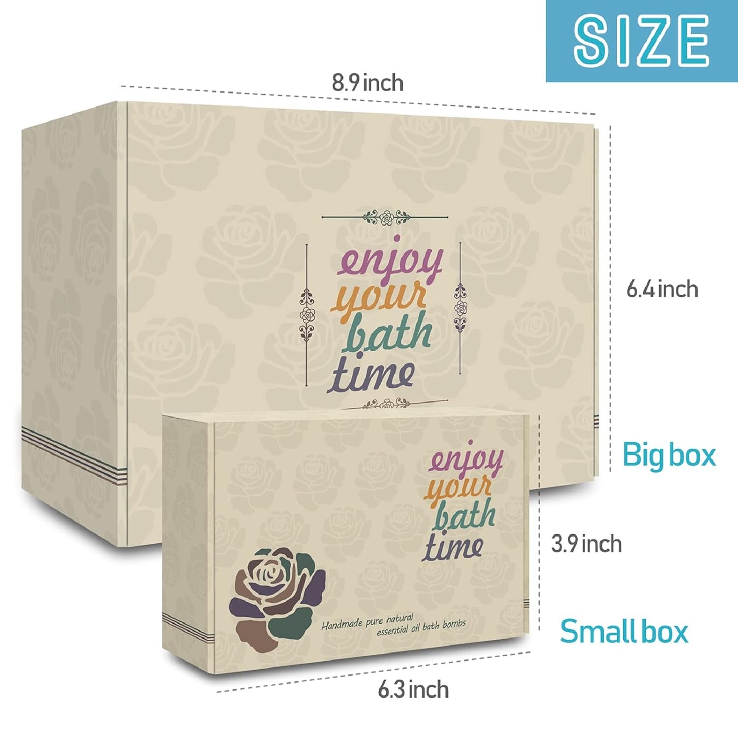 INTEYE Organic Bath Bomb Set, 24 Moisturizing Essential Oil Fizzies | 24 handmade fizzies rich in essential oils, moisturize dry skin. Great for all: birthday, Christmas, Mother's Day - Image 4