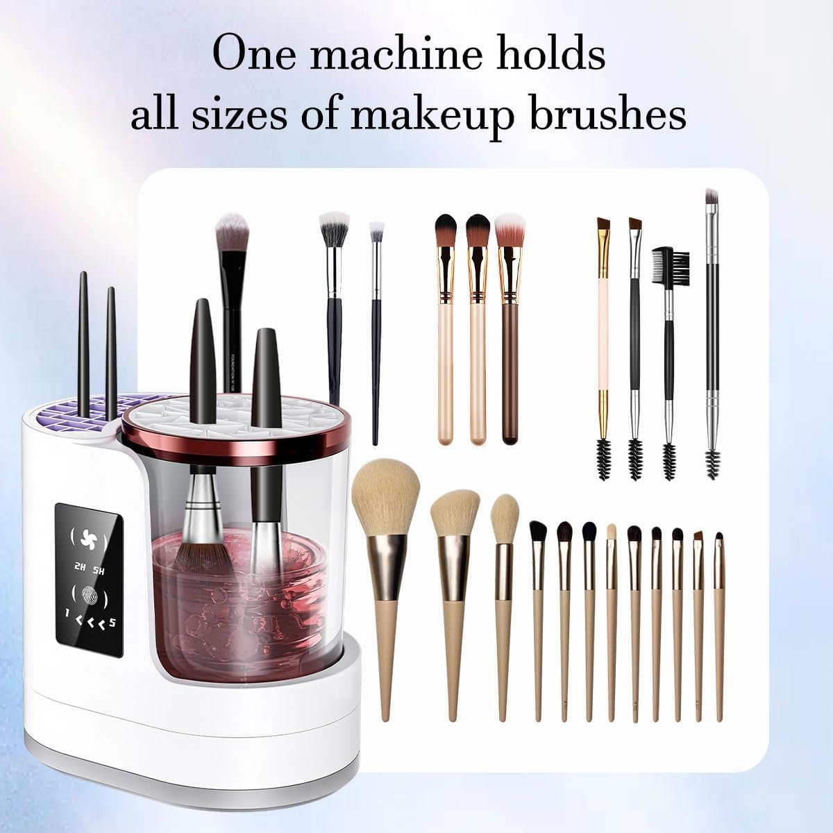 3 IN 1 Electric Makeup Brush Cleaner &Washer Portable USB Deep Cleaning Dryer Machine Automatic Cosmetic Brush Beauty Tool Gift for Women - Image 4
