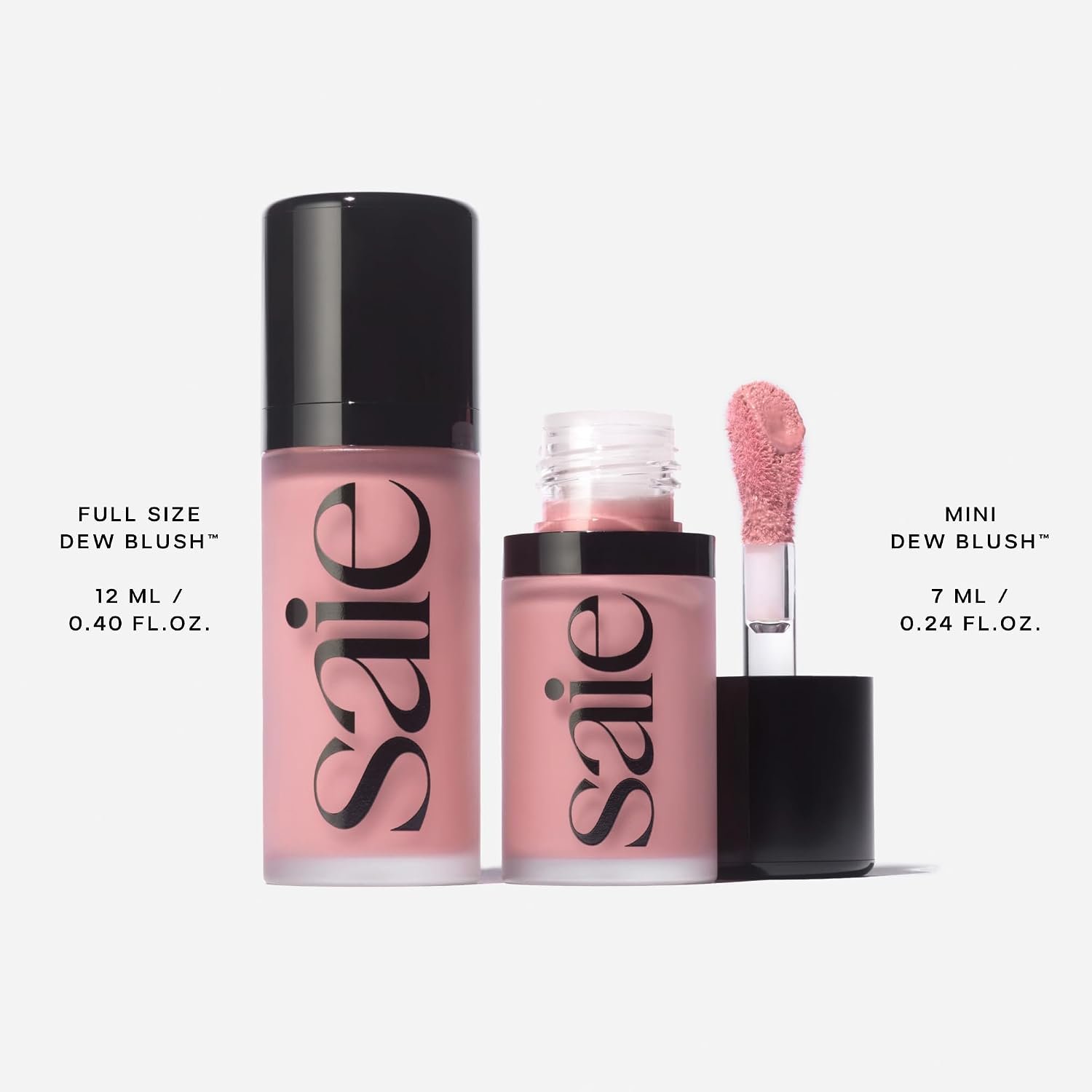 Saie Mini Dew Liquid Blush for Cheeks, Travel Size, Lady (.24 oz) | Mini Hydrating Liquid Cream Blush Stick with Skin-Loving Formula, Blendable, Dewy Blush for a Natural, Streak-Free Cheek Tint - Image 6