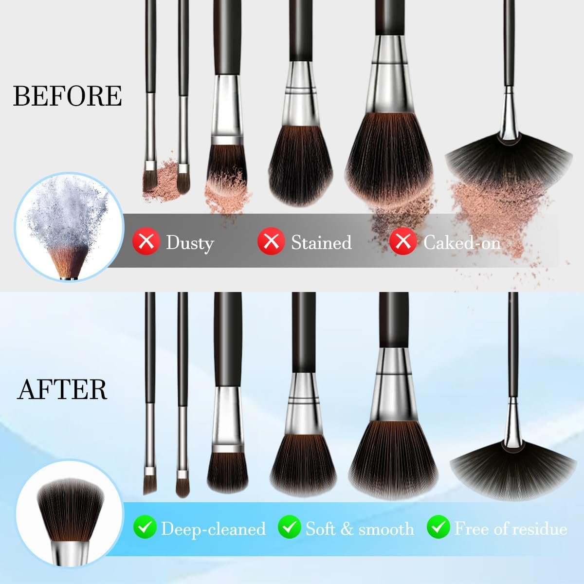 3 IN 1 Electric Makeup Brush Cleaner &Washer Portable USB Deep Cleaning Dryer Machine Automatic Cosmetic Brush Beauty Tool Gift for Women - Image 6