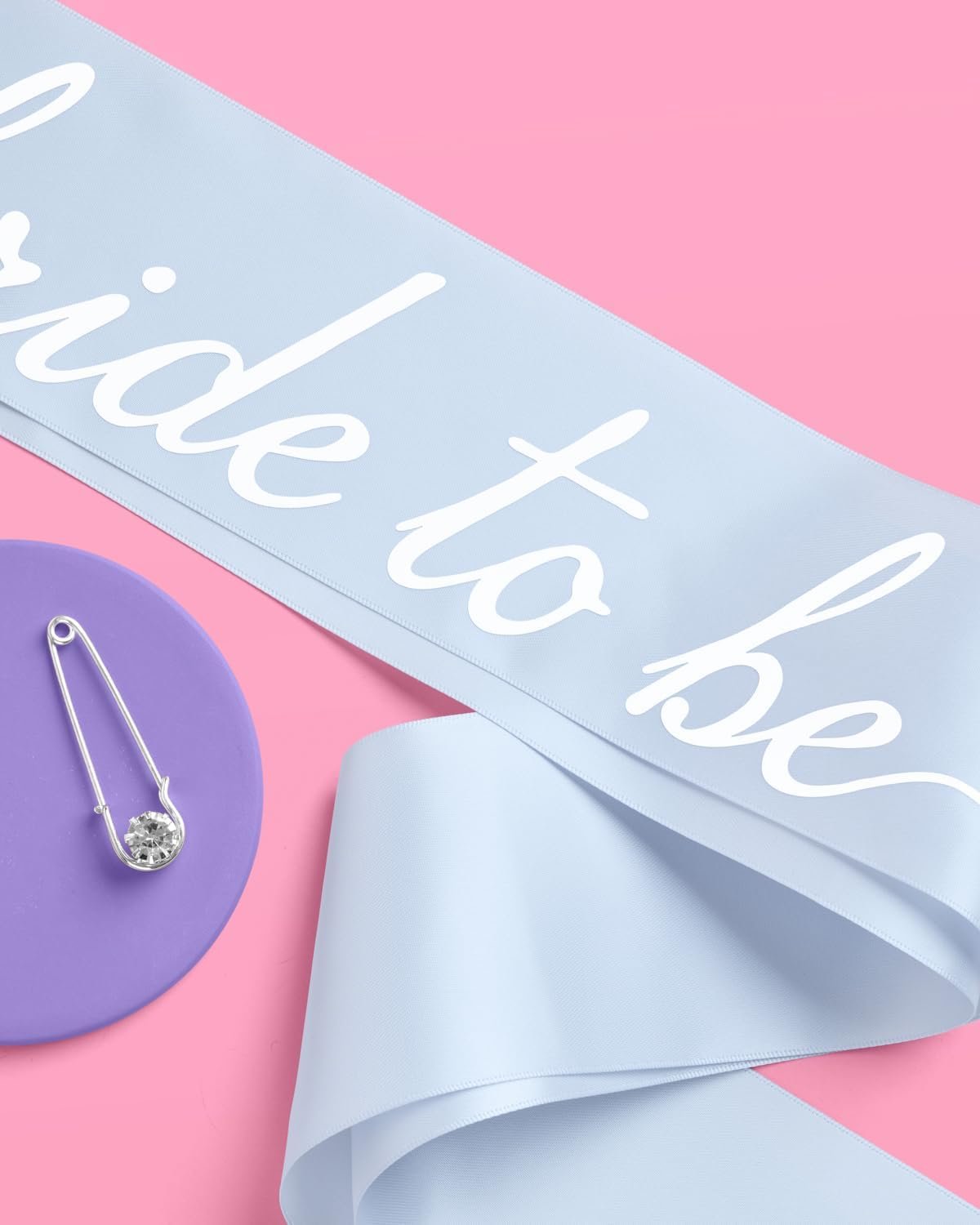xo, Fetti Bride to Be Sash | Bachelorette Something Blue, Bridal Gift | Shower Accessory, Bach Party Decorations, Bridesmaid, Engagement Party Supplies - Image 4