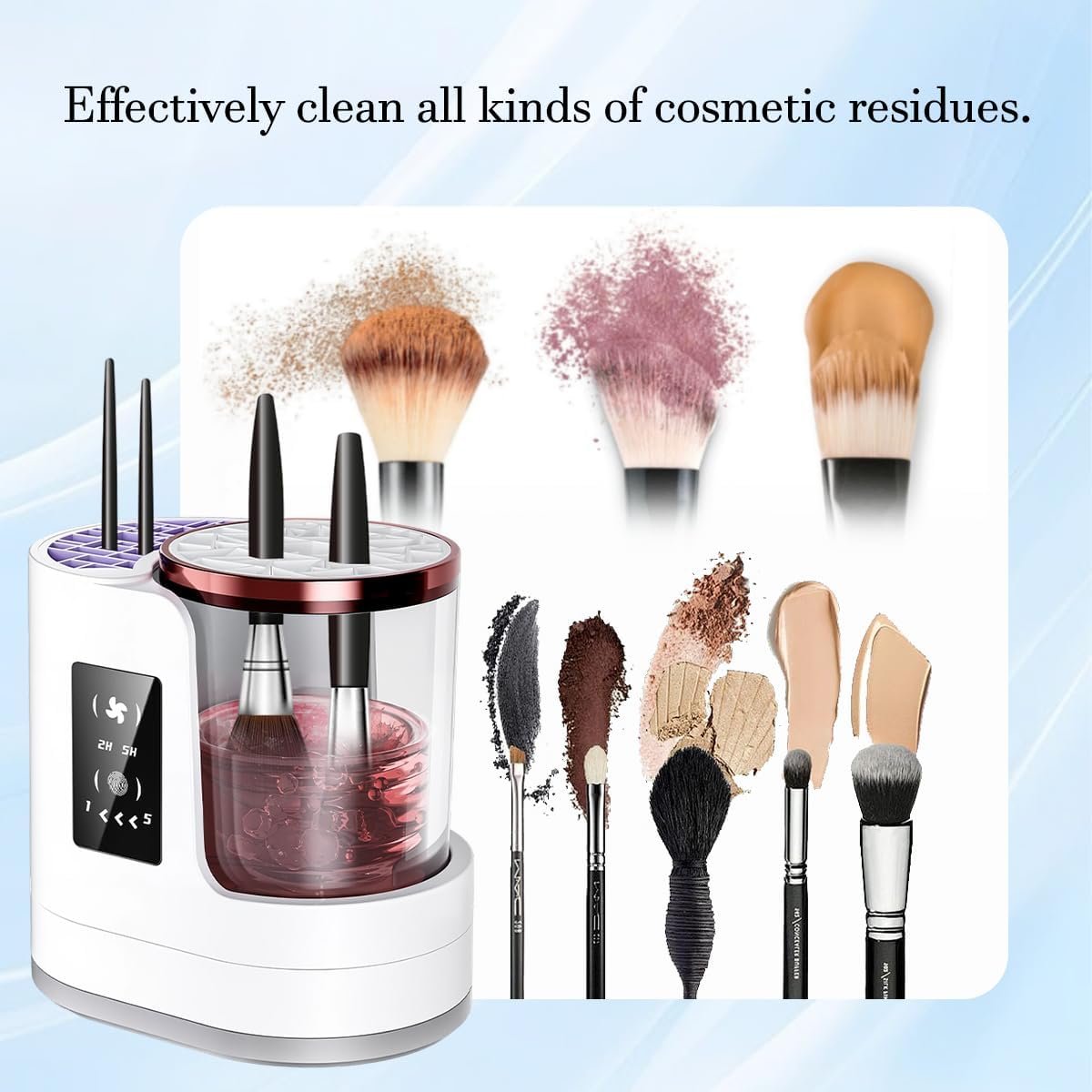 3 IN 1 Electric Makeup Brush Cleaner &Washer Portable USB Deep Cleaning Dryer Machine Automatic Cosmetic Brush Beauty Tool Gift for Women - Image 5
