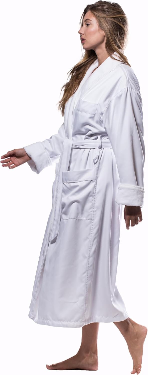 Turquaz Robes for Women - Luxury Plush Lined Bathrobe, 100% Polyester Microterry & Microfiber, Cozy & Elegant Womens Robe - Image 3
