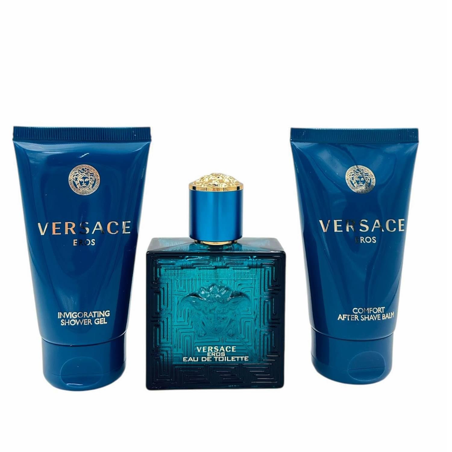 Versace Eros 3-Piece Gift Set for Men, 1.7 Oz EDT, 1.7 Oz Shower Gel and 1.7 Oz After Shave Balm - Image 2