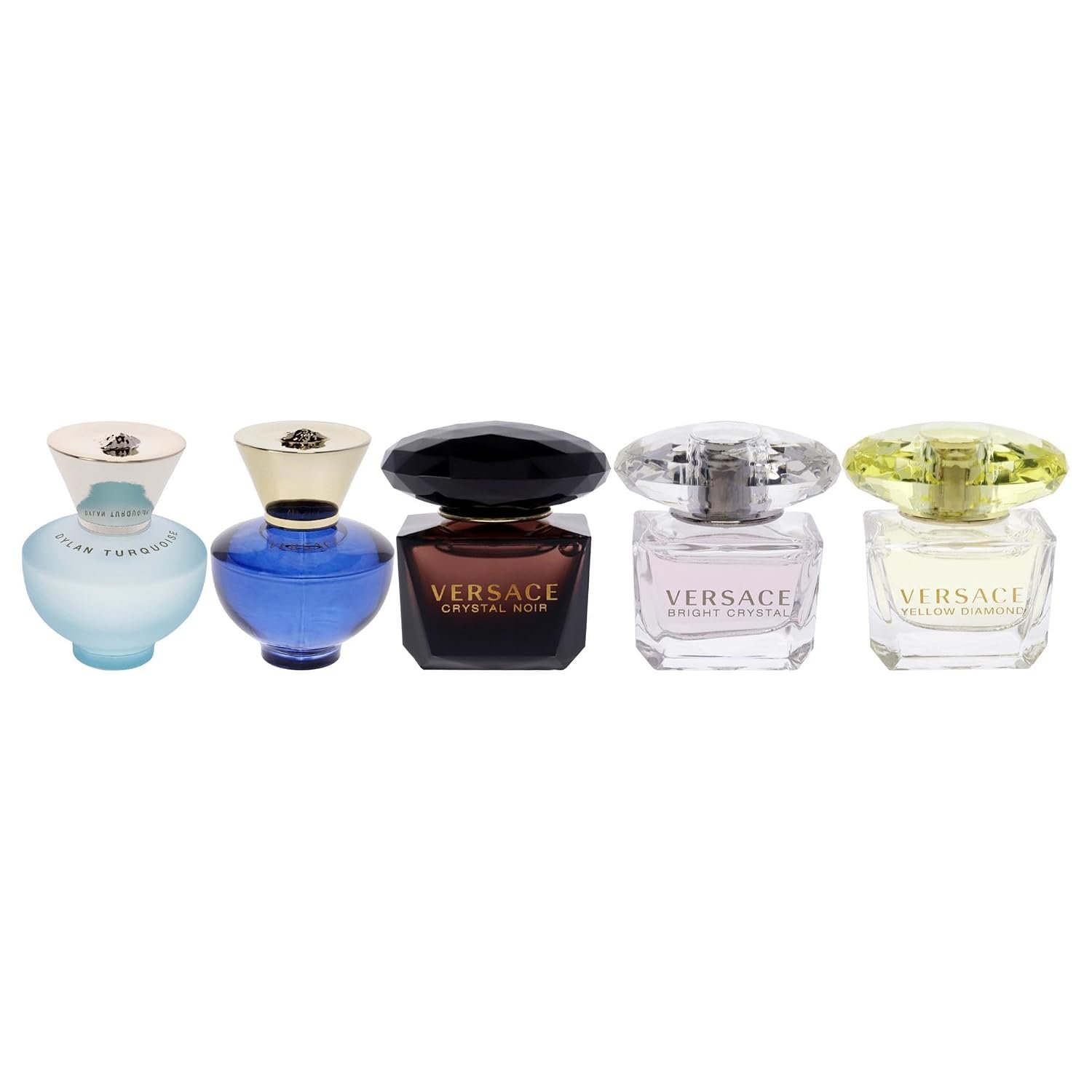 Versace Perfume Collection - Dylan Turquoise, Dylan Blue, Crystal Noir & More 5 Piece Set for Women - Image 2