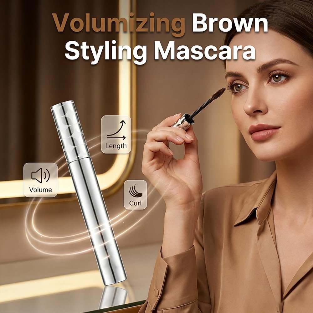 Growth Serum Mascara for Volume and Length (Black) | Waterproof Fiber Mascara for Older Women 60 Plus, 3D Curling Eyelash Long-lasting, Washable, Smudge Proof & No Flaking - Image 6