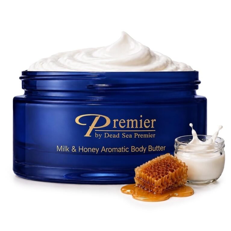 Premier Dead Sea Anti-Aging Body Cream - Milk & Honey 5.95 Fl Oz | For Dry Skin with Dead Sea Minerals, Firming Lotion for Women, Luxury Skin Care