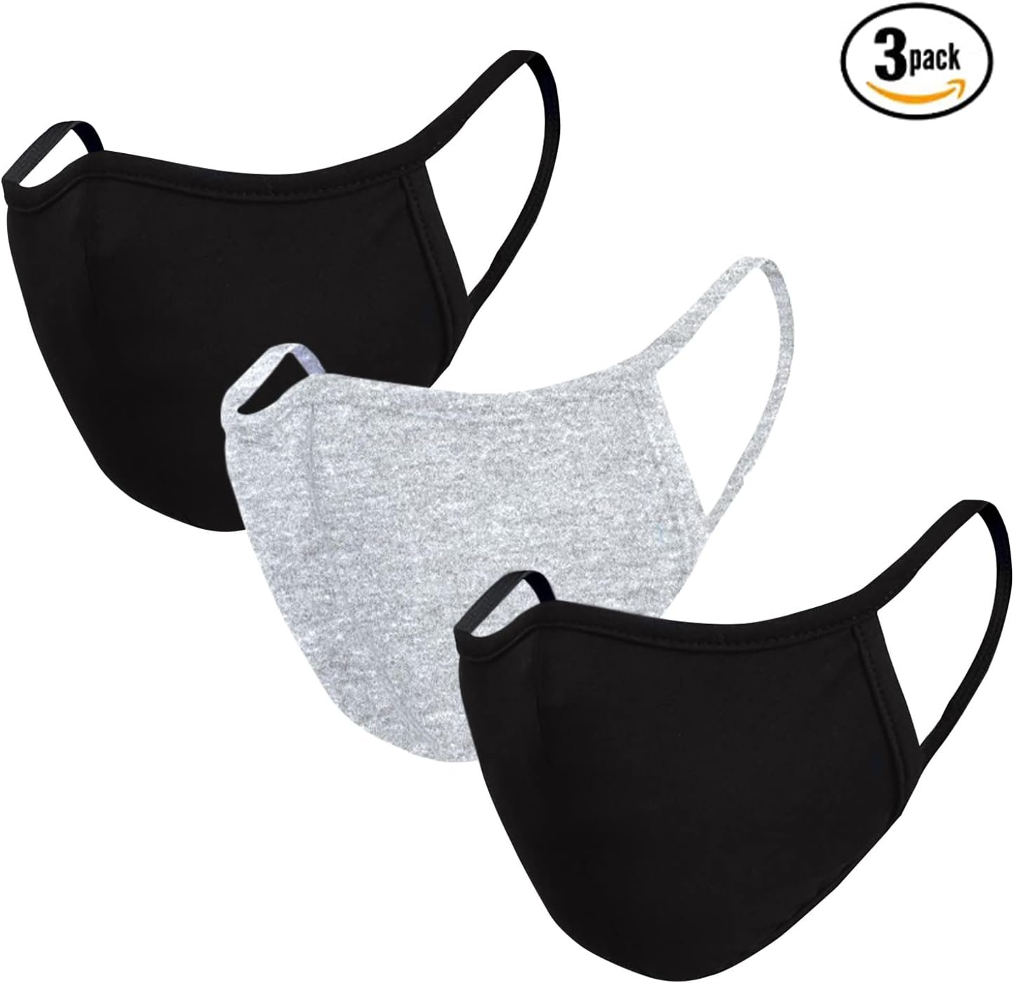 Cotton Face Masks - Breathable Washable Reusable Masks For Adults - Comfortable Face Covering - Image 3