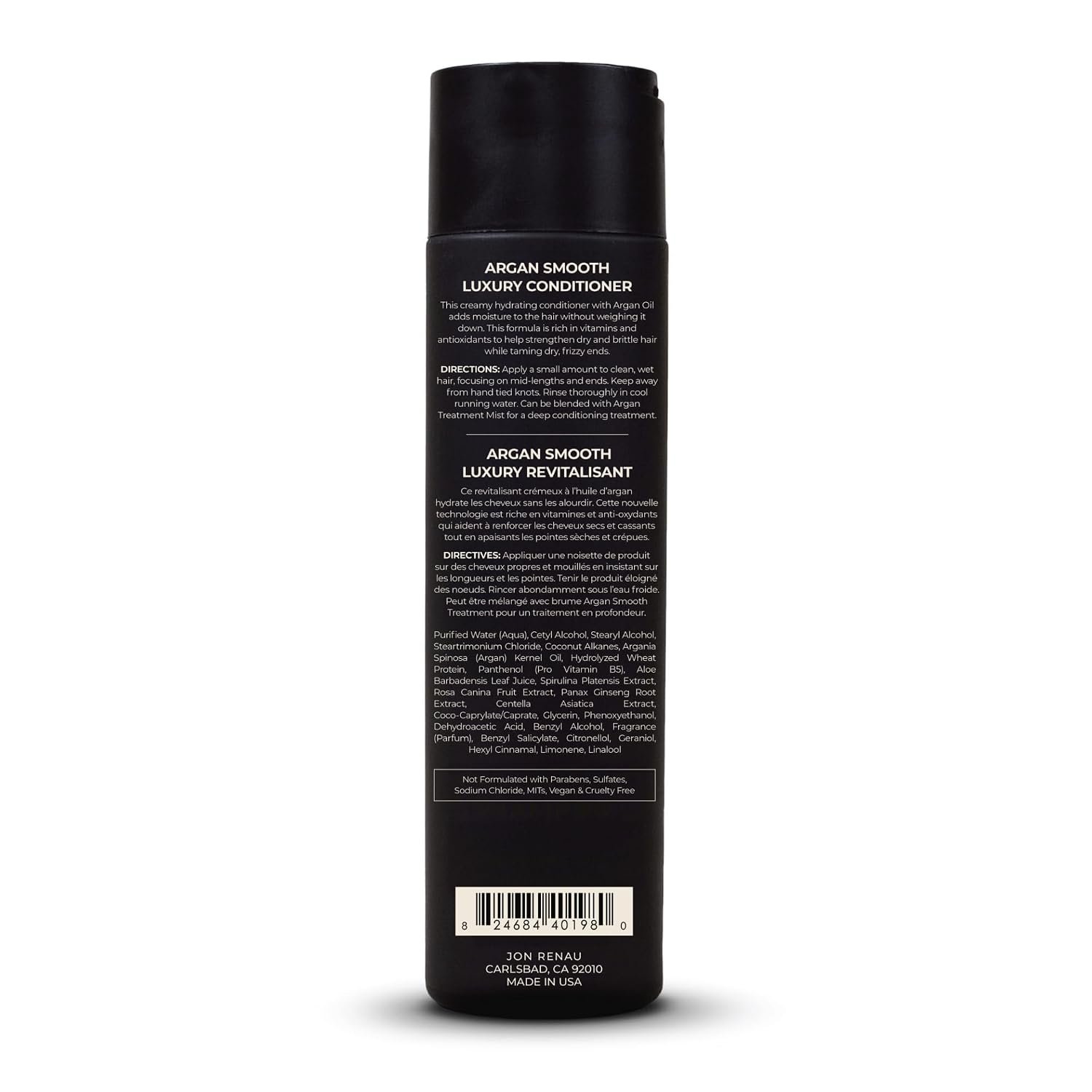 Jon Renau Argan Smooth Luxury Conditioner, Deep Hydration, Detangling, and Frizz Control, Moisturizing Argan Oil Formula for Human Hair Wigs and Toppers, Color Safe and Lightweight, Wig Care Products - Image 6