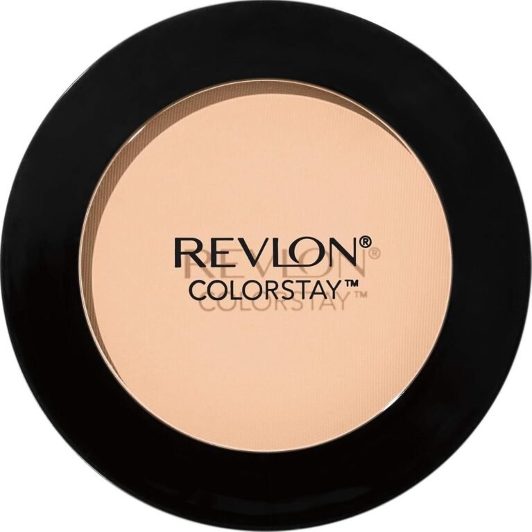 Revlon ColorStay Pressed Powder Face Makeup, Longwearing, Fragrance-Free, Noncomedogenic, 830 Light Medium, 0.3 oz | Minimizes shine without getting dry or crackly. Offers medium coverage that looks fresh and feels comfortable.