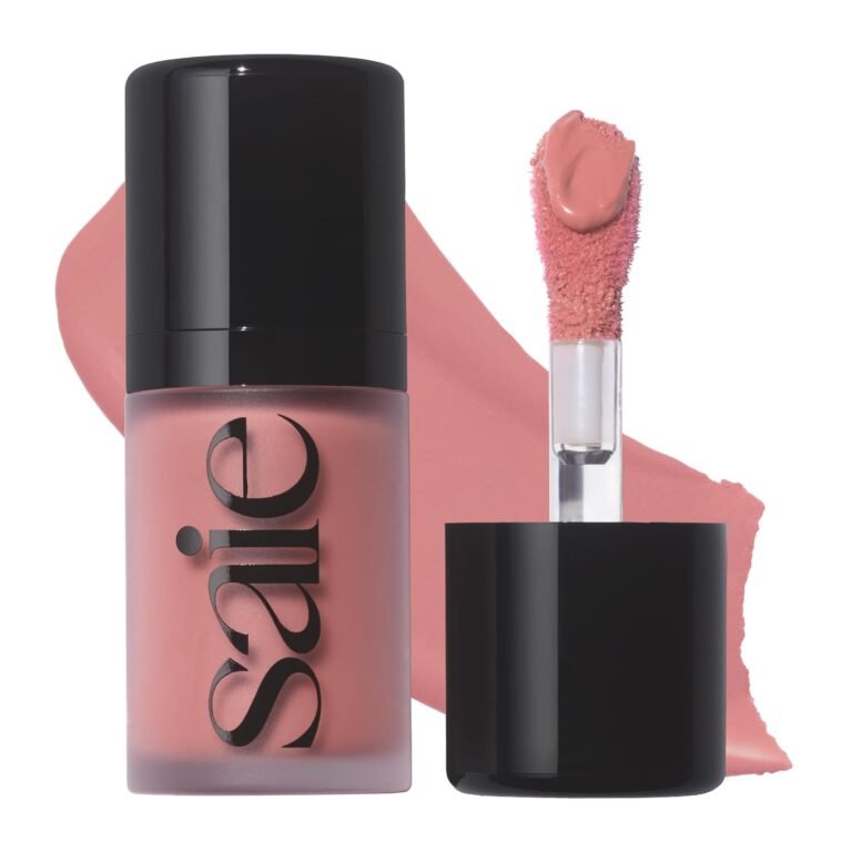 Saie Mini Dew Liquid Blush for Cheeks, Travel Size, Lady (.24 oz) | Mini Hydrating Liquid Cream Blush Stick with Skin-Loving Formula, Blendable, Dewy Blush for a Natural, Streak-Free Cheek Tint