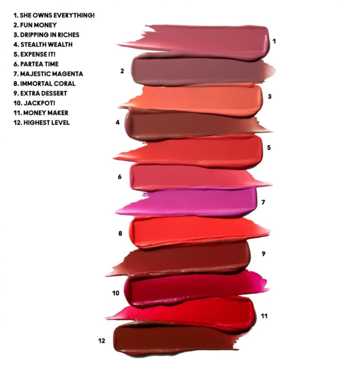 MAC Cosmetics Limited Edition Golden Girls Miniature Lustreglass Lipstick Vault x 12 - Vault and 12 Mini Lipsticks - Travel Size - Image 4