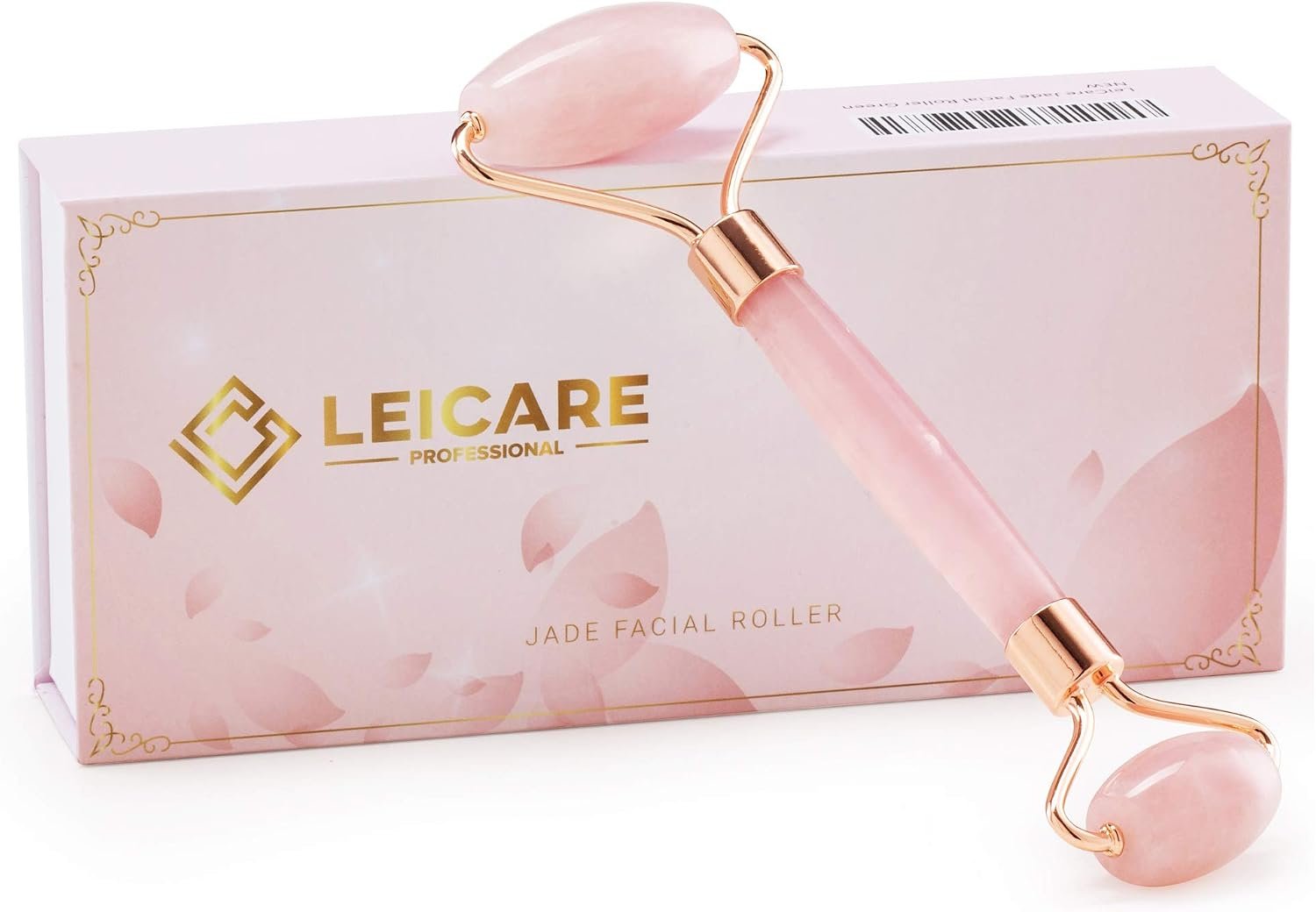 Jade Roller for Face - Rose Quartz Face Roller Skin Care - Stone Facial Roller, Face Massager for Women, Relieve Stress, Remove Wrinkles Eye Puffiness - Image 4