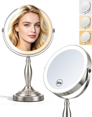 Makeup Mirror with Lights, 1X/30X D...