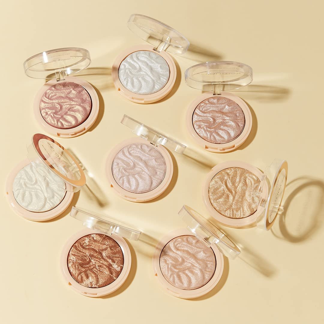 Revolution Reloaded Pressed Powder Highlighter, Dare to Divulge | Intensely Pigmented for a High-Impact Glowy Finish, Vegan & Cruelty-Free, 0.22 oz - Image 5