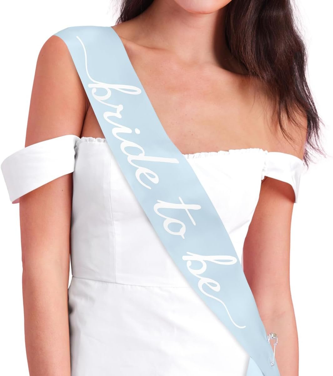 xo, Fetti Bride to Be Sash | Bachelorette Something Blue, Bridal Gift | Shower Accessory, Bach Party Decorations, Bridesmaid, Engagement Party Supplies