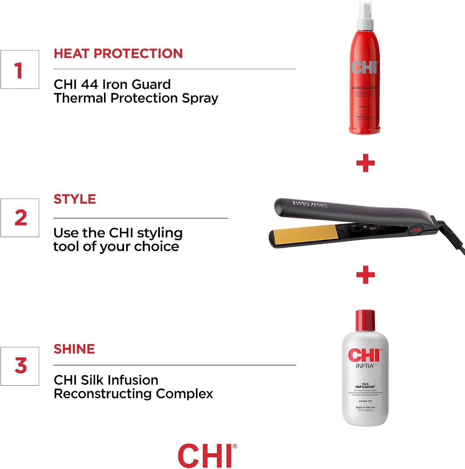CHI Tourmaline Ceramic Curling Iron, Adjustable Temperature, Professional Tourmaline Hair Curler with Auto Shut-Off for Smooth, Frizz-Free Curls & Waves, 1″ Barrel - Image 7