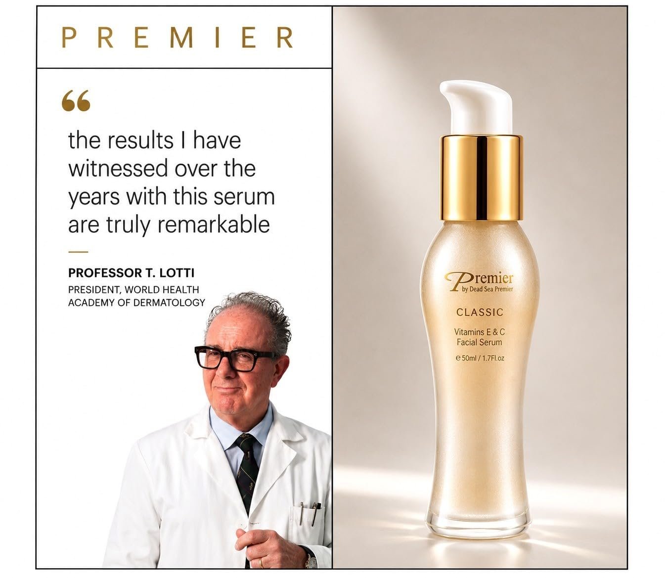 Premier Dead Sea Vitamin C Serum for Face, Brightening 1.7 Fl Oz | Brightening Formula for Fine Lines with Retinol, Vit E, Dead Sea Minerals, Lifting Tightening Skin Care - Image 2