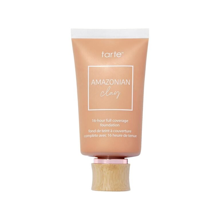tarte Amazonian clay 16-hour full coverage foundation – Matte Finish Foundation with Amazonian Clay & Vitamin E for Hydration & Smooth Looking Skin, Vegan & Cruelty Free