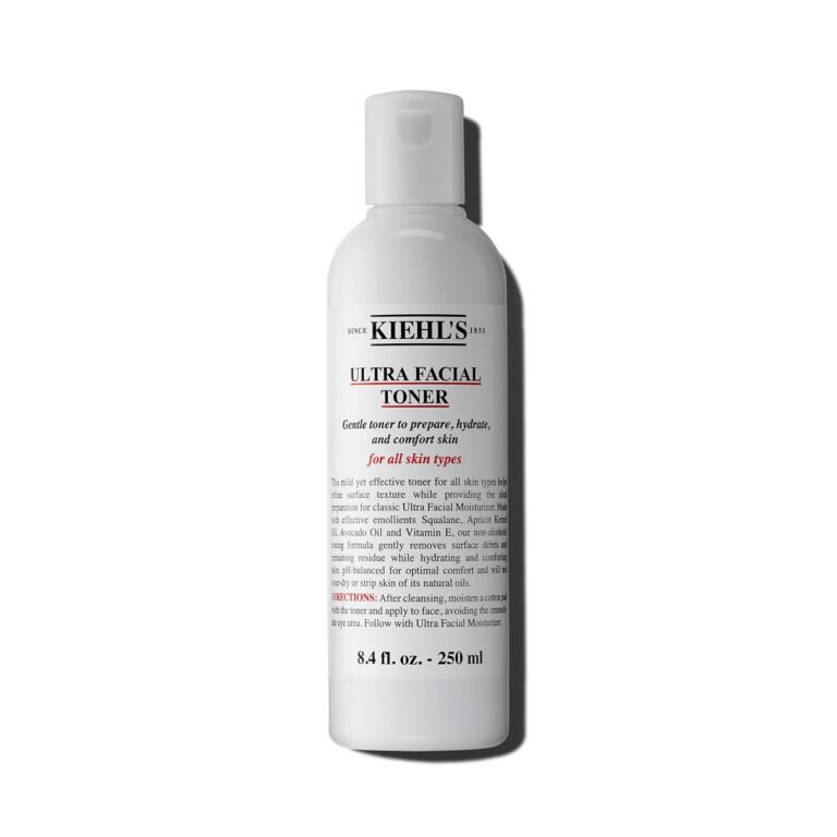 Kiehl's - Ultra Facial Hydrating Alcohol-Free Non-Stripping Toner | Alcohol-Free Face Toner for Refined Skin Texture - With Squalane, Avocado Oil & Vitamin E - Non-Stripping