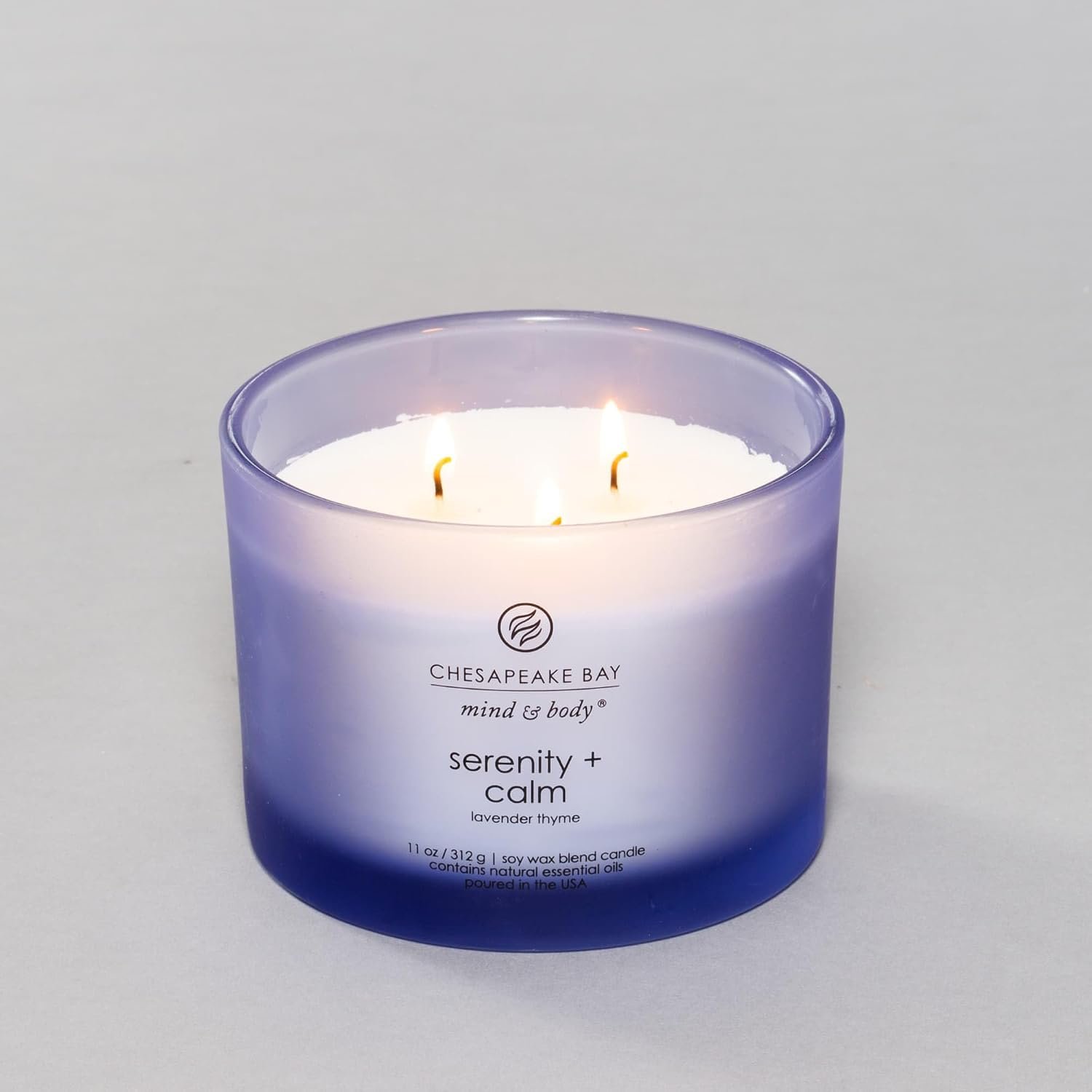 Chesapeake Bay Candle Scented Candle Serenity + Calm (Lavender Thyme) Coffee Table Home Décor - Image 3