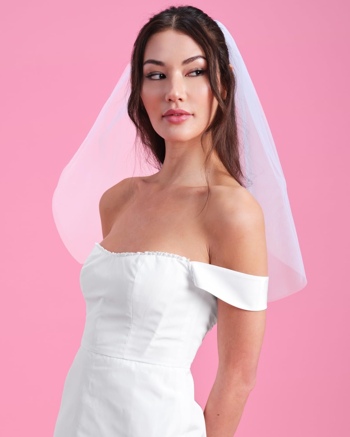 xo, Fetti Bride To Be Embroidered Veil | Bachelorette Accessory Gift | Bach Party, Headband Decorations, White Headpiece Bridal Shower, Engagement Supplies, Wedding, Bridesmaid Favors - Image 8