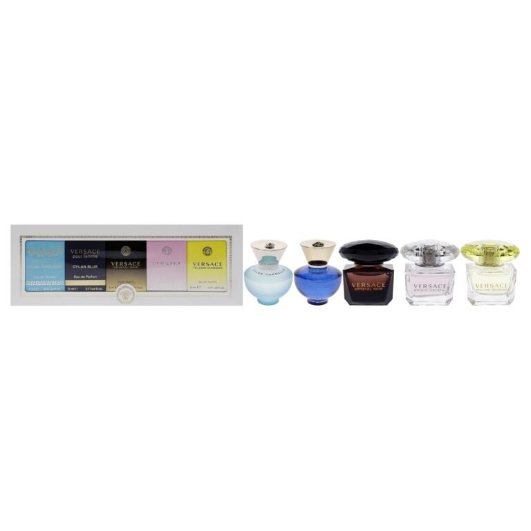 Versace Perfume Collection - Dylan Turquoise, Dylan Blue, Crystal Noir & More 5 Piece Set for Women