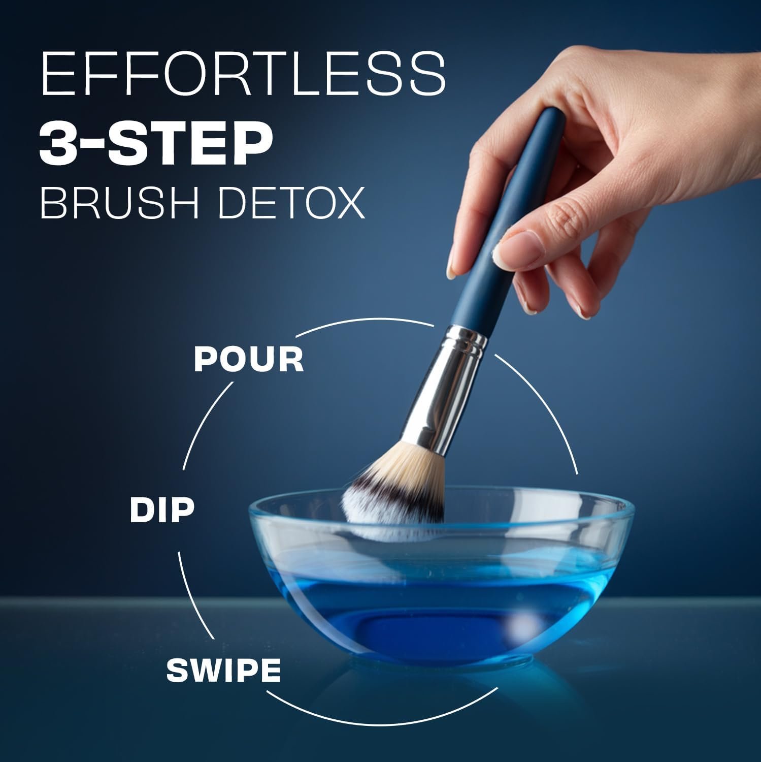 Original Makeup Brush Cleaner - Professional Cleanser for Makeup Brushes - Quick-Drying, Rinse-Free Formula - Removes Stubborn Waterproof Make Up, 32 oz - Image 5