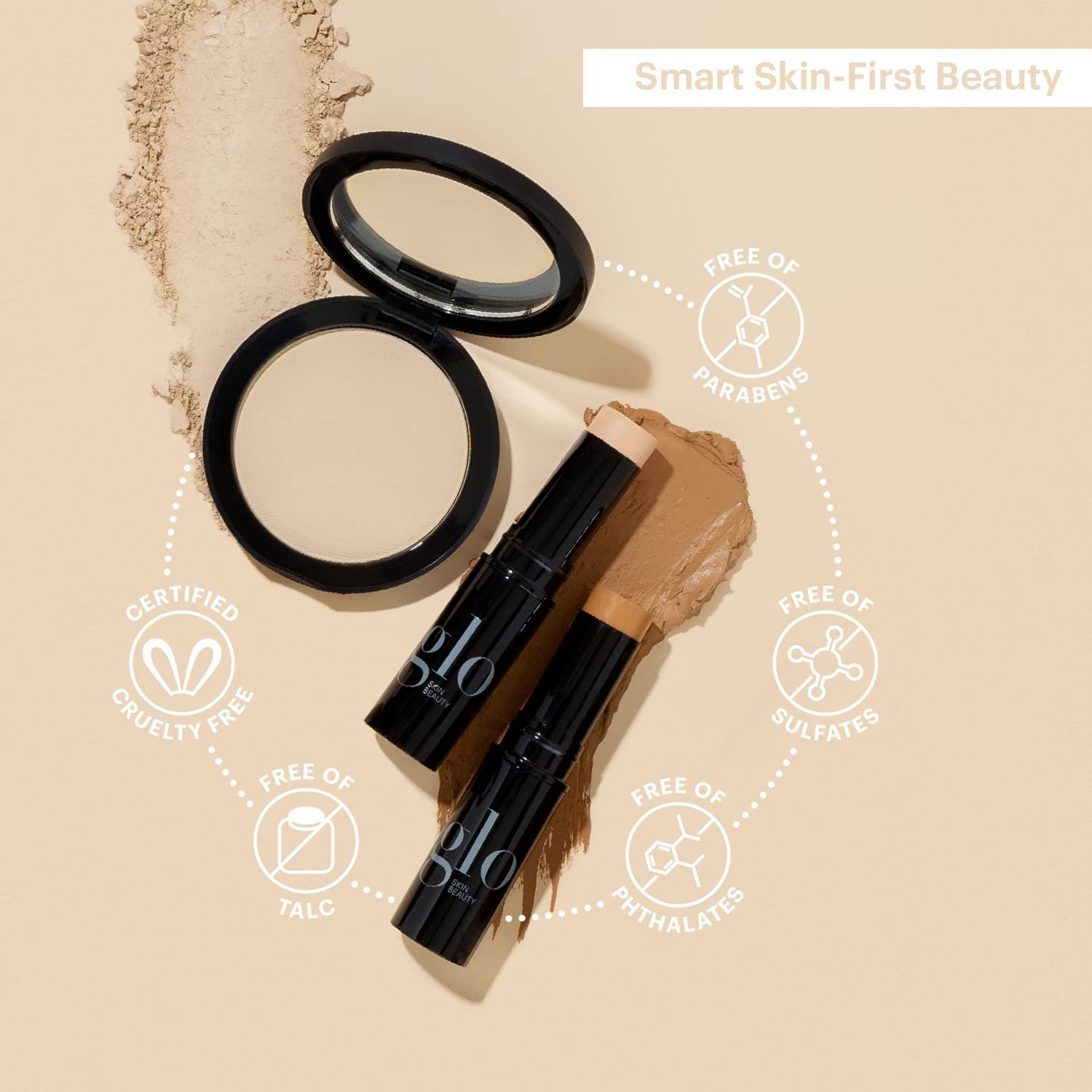 Glo Skin Beauty Eye Shadow Quad, Cool Glow Shimmer & Matte, 4 Shades - Image 4
