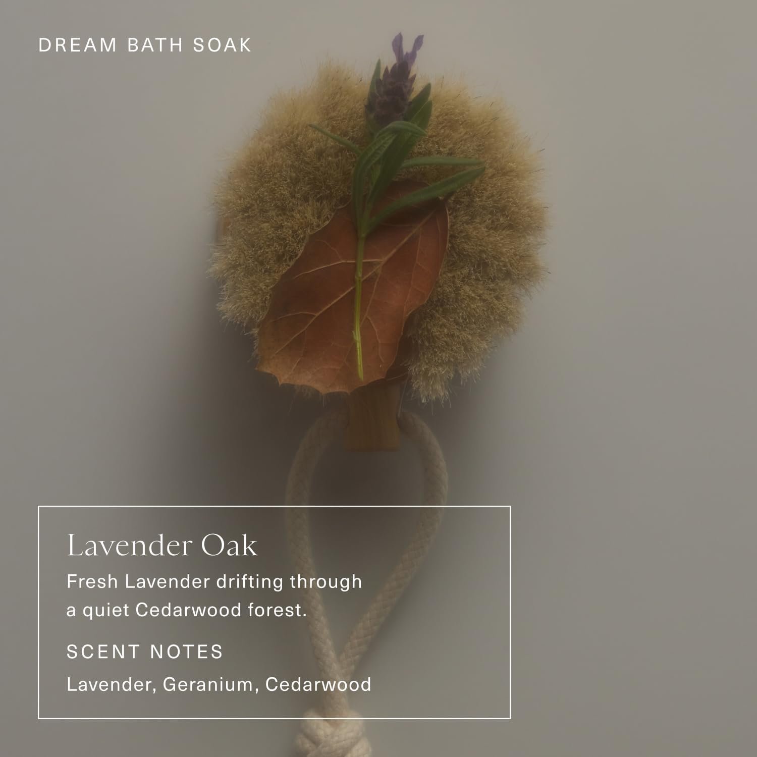 Oak Essentials Dream Bath Soak, Magnesium Bath Salts, 10oz | European sea salt, lavender, chamomile & geranium oils, restorative soak for recovery & relaxation - Image 3
