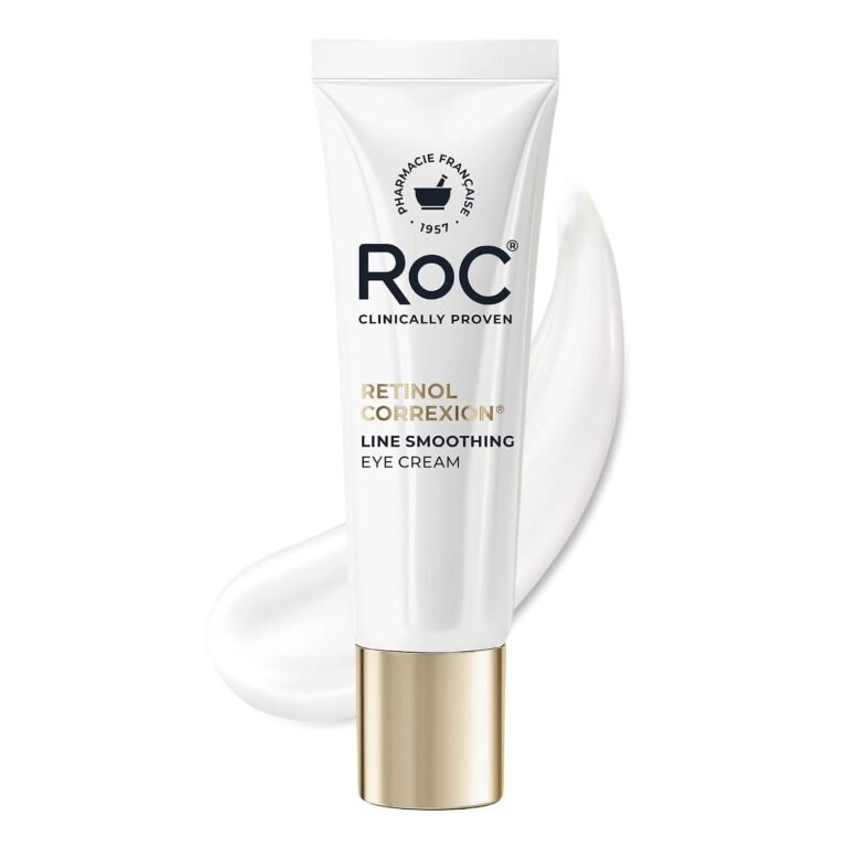 RoC Retinol Correxion Under Eye Cream for Dark Circles & Puffiness, 0.50z | Anti-Aging Retinol Eye Treatment, Clinically Proven, Daily Wrinkle Cream for Women & Men, Absorbs Fast, packaging may vary